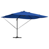 Vidaxl parasol azurblauw 352 x 251 x 265 cm polyester en aluminium