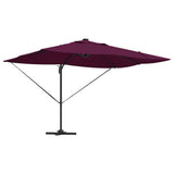 Vidaxl parasol bordeaux rood 352 x 251 x 265 cm polyester en aluminium