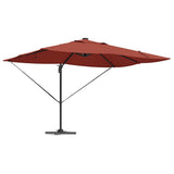 Vidaxl parasol terracotta 352 x 251 x 265 cm polyester en aluminium