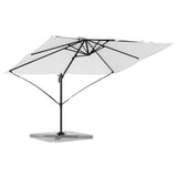 Vidaxl parasol zand 351 x 250 x 260 cm polyester en aluminium
