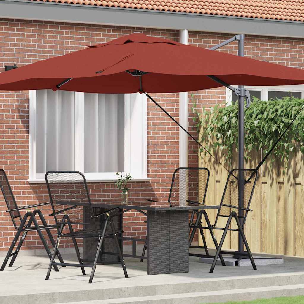 Vidaxl parasol terracotta 351 x 250 x 260 cm polyester en aluminium