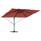 Vidaxl parasol terracotta 351 x 250 x 260 cm polyester en aluminium