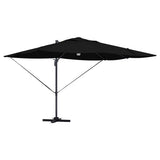 Vidaxl parasol zwart 351 x 250 x 253 cm polyester en aluminium