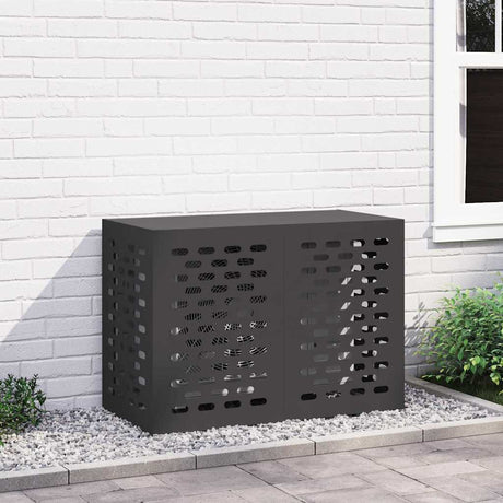 Vidaxl airconditioner hoes zwart 100 x 50 x 70 cm staal