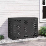 Vidaxl airconditioner hoes zwart 110 x 50 x 80 cm staal