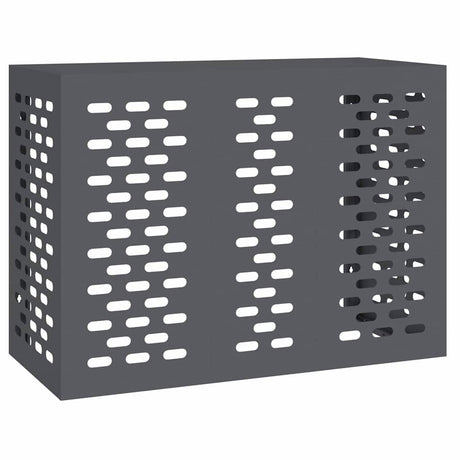 Vidaxl airconditioner hoes antraciet 110 x 50 x 80 cm staal