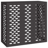 Vidaxl airconditioner hoes zwart 110 x 50 x 105 cm staal