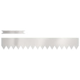 Vidaxl tuinrand 10 pcs zilver 100 x 0.05 x 20 cm roestvrij staal