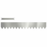 Vidaxl tuinrand 50 pcs zilver 100 x 0.05 x 20 cm gegalvaniseerd staal