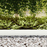 Vidaxl tuinrand 10 pcs wit 100 x 0.05 x 20 cm koudgewalst staal