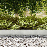 Vidaxl tuinrand 30 pcs zilver 100 x 0.05 x 20 cm roestvrij staal