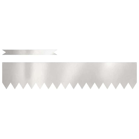 Vidaxl tuinrand 30 pcs zilver 100 x 0.05 x 20 cm roestvrij staal