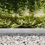 Vidaxl tuinrand 10 pcs zilver 100 x 0.05 x 20 cm gegalvaniseerd staal