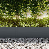 Vidaxl tuinrand 10 pcs antraciet 100 x 0.05 x 20 cm koudgewalst staal