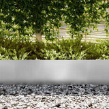 Vidaxl tuinrand 20 pcs zilver 100 x 0.05 x 20 cm gegalvaniseerd staal