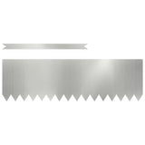 Vidaxl tuinrand 20 pcs zilver 100 x 0.05 x 20 cm gegalvaniseerd staal