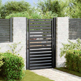 Vidaxl tuinpoort afsluitbaar 100x150 cm aluminium zwart