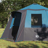 Vidaxl huisje tent met dak blauw en grijs 405 x 405 x 273 cm