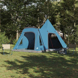 Vidaxl teepee tent met dak met opslag blauw 545 x 450 x 295 cm