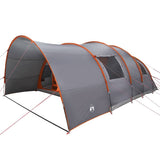 Vidaxl tunneltent met dak grijs en oranje 710 x 460 x 245 cm