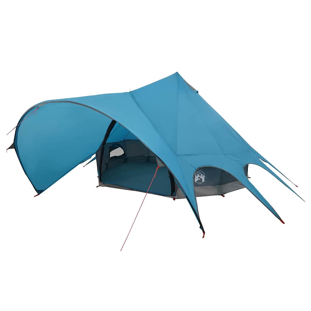 Vidaxl teepee tent met dak blauw en grijs 600 x 600 x 347 cm