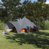 Vidaxl teepee tent met dak grijs en oranje 600 x 600 x 347 cm