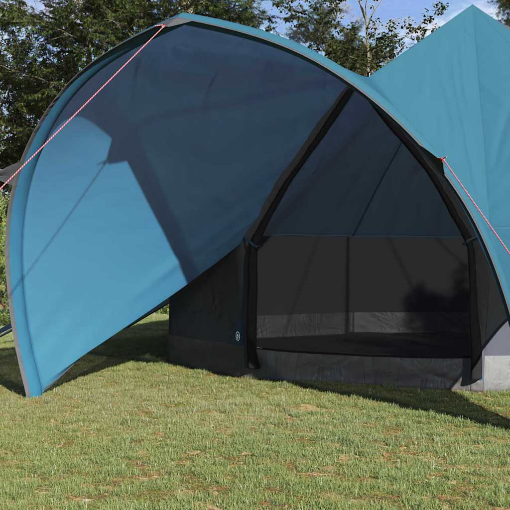 Vidaxl teepee tent met dak blauw en grijs 600 x 600 x 347 cm