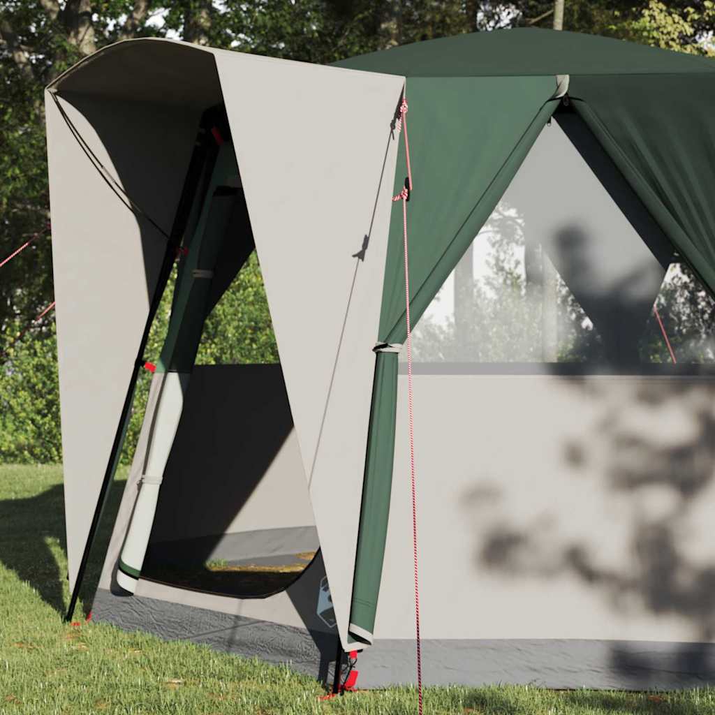 Vidaxl huisje tent met dak met opslag groen en wit 320 x 320 x 203 cm