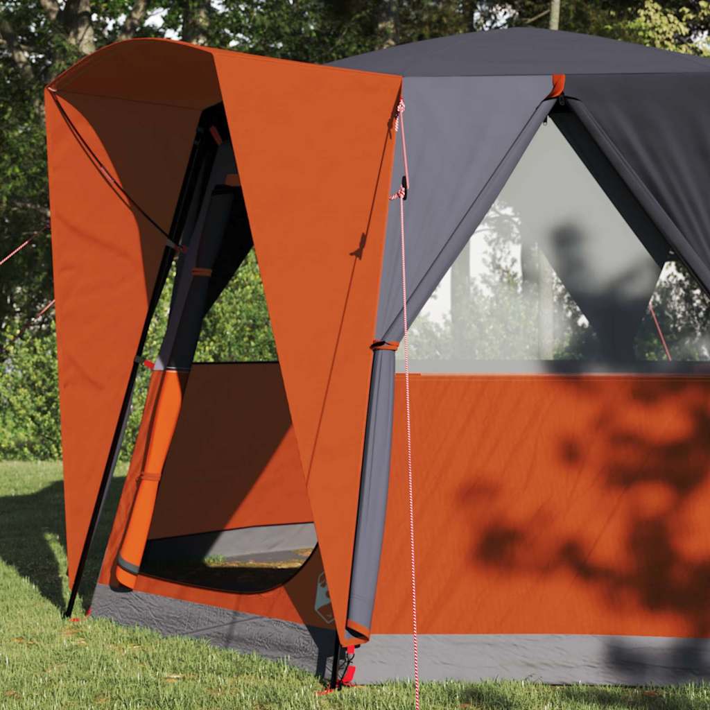 Vidaxl huisje tent met dak grijs en oranje 320 x 320 x 203 cm