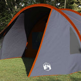 Vidaxl tunneltent met dak grijs en oranje 778 x 356 x 210 cm