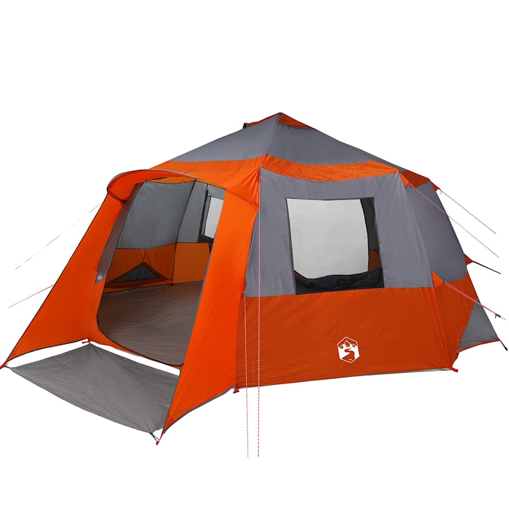 Vidaxl huisje tent met dak grijs en oranje 500 x 500 x 294 cm