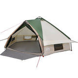Vidaxl teepee tent met dak met opslag groen en wit 490 x 410 x 210 cm
