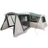 Vidaxl gezinstent met dak met opslag groen en wit 745 x 700 x 217 cm