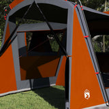 Vidaxl gezinstent met dak grijs en oranje 745 x 700 x 217 cm