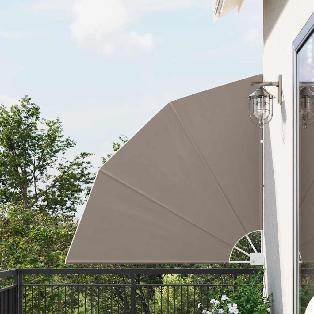 Vidaxl balkon privacy scherm taupe 140 x 140 cm polyester