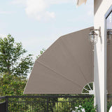 Vidaxl balkon privacy scherm taupe 140 x 140 cm polyester