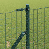 Vidaxl afrasteringspaal 13 pcs groen staal