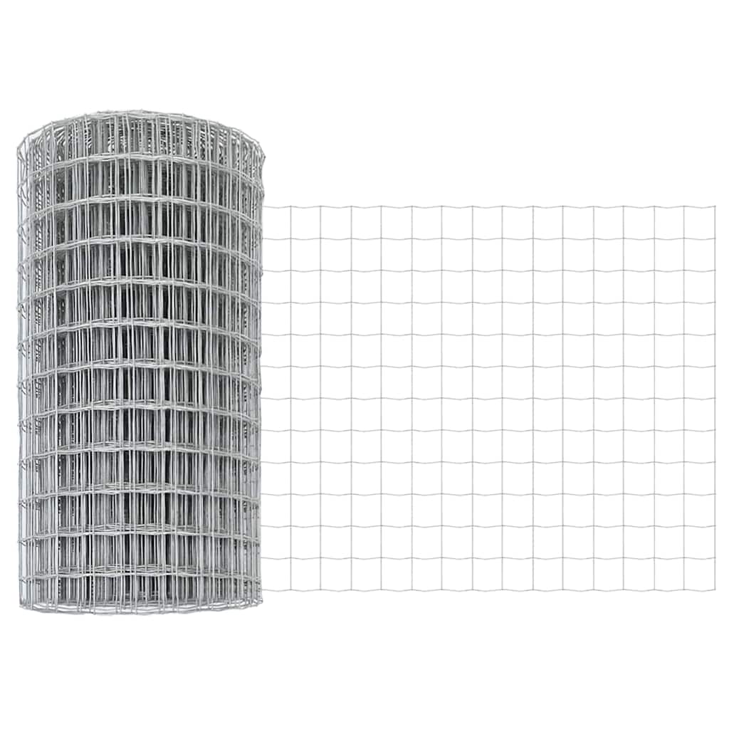 Vidaxl euro hek 0,6 x 10 m pvc-gecoat ijzer