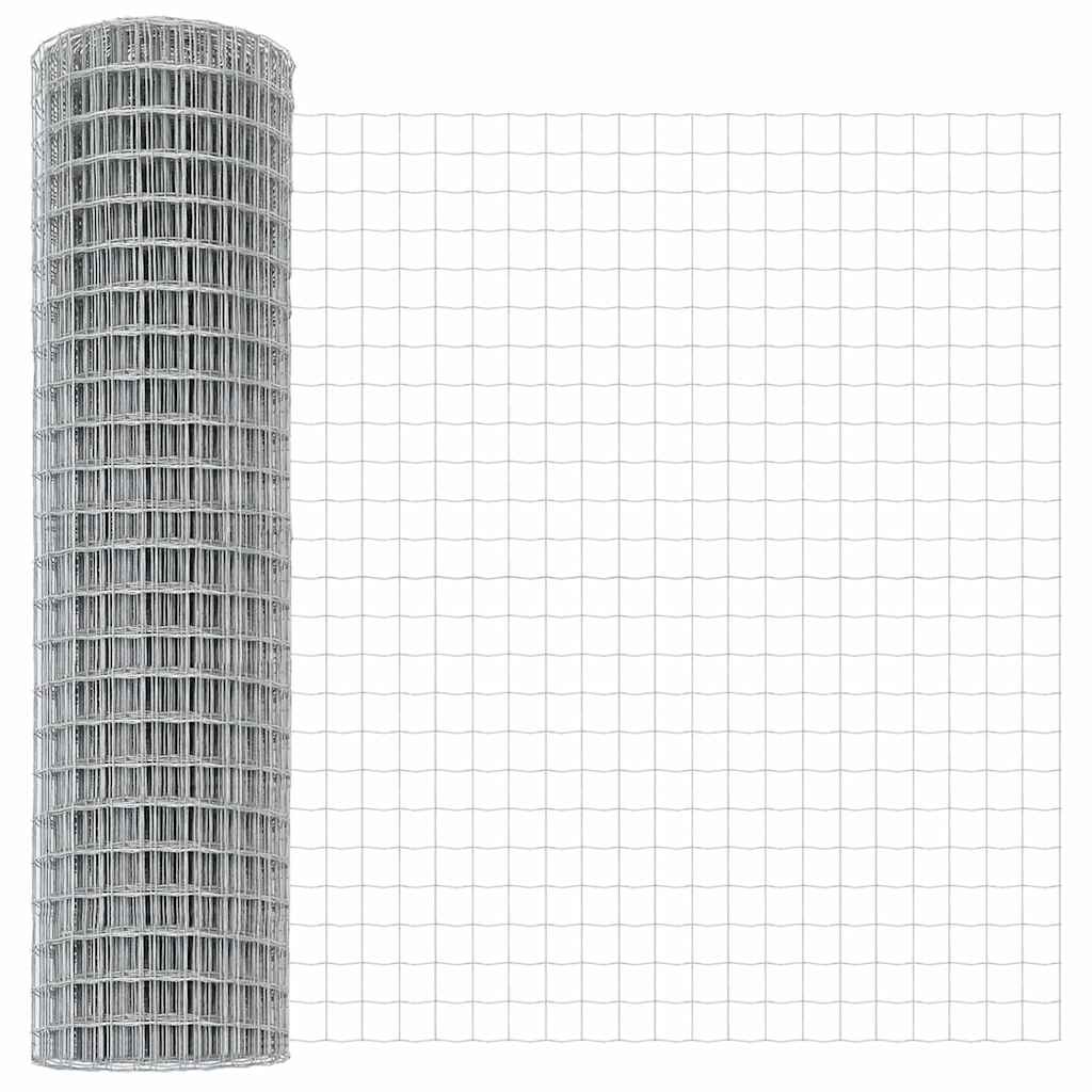 Vidaxl euro hek 1,2 x 10 m pvc-gecoat ijzer