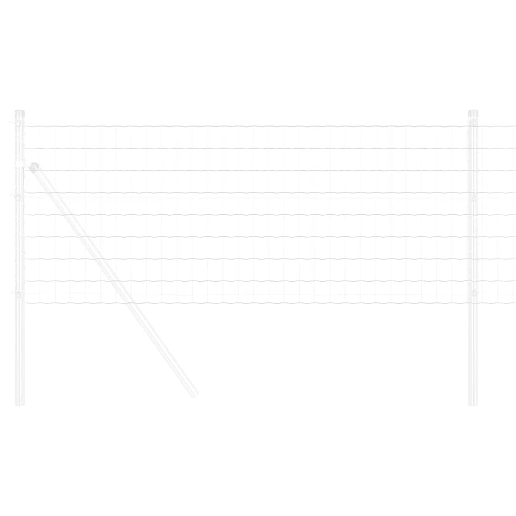Vidaxl euro hek 0,8 x 10 m pvc-gecoat ijzer