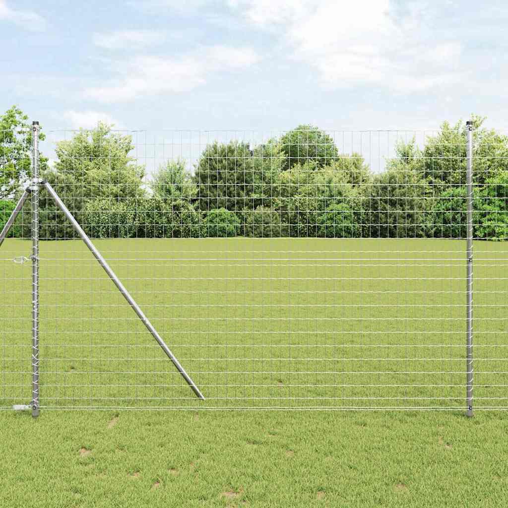 Vidaxl euro hek 1,5 x 10 m pvc-gecoat ijzer