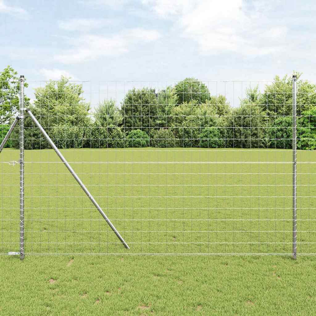 Vidaxl euro hek 1,5 x 10 m pvc-gecoat ijzer