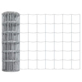 Vidaxl euro hek zilver 0.8 x 25 m warmverzinkt ijzer