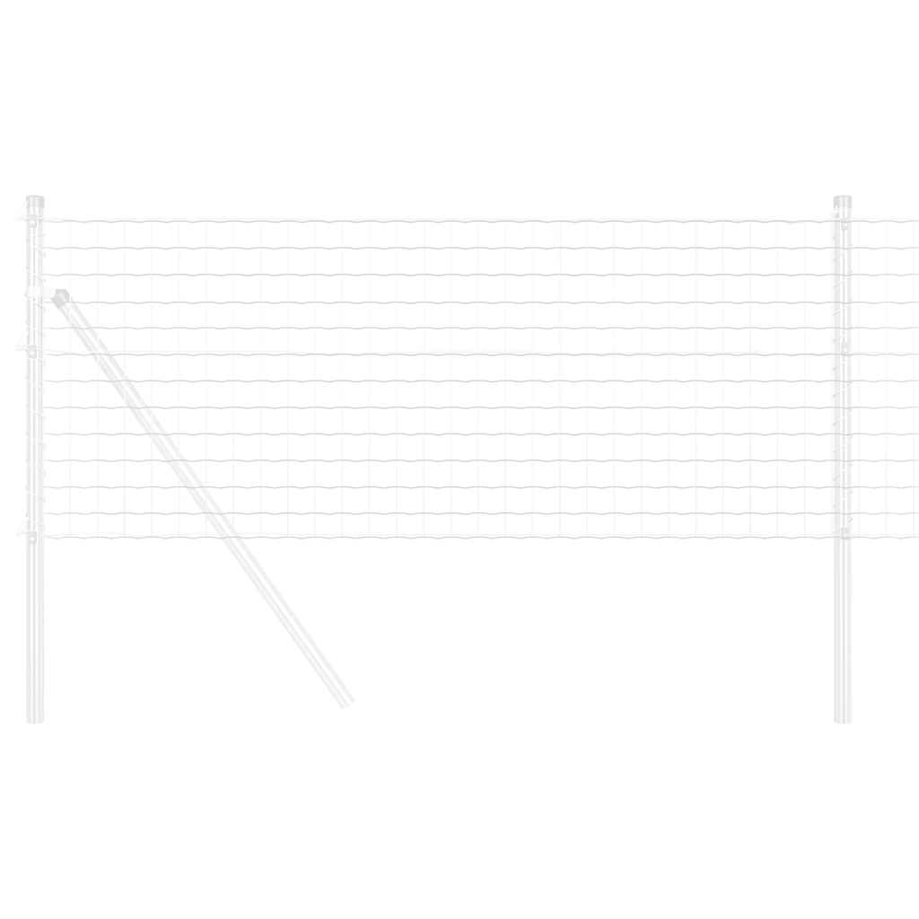 Vidaxl euro hek 0,4 x 50 m pvc-gecoat ijzer