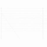 Vidaxl wilde hek warm verzinkt 1000 x 140 x 0.18 cm ijzer