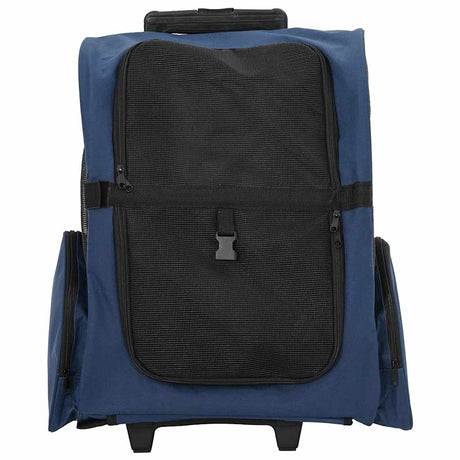 Vidaxl huisdierentrolley 3-in-1 48x32x(57-106) cm oxford stof blauw