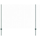 Vidaxl afrasteringspaal 11 pcs groen 150 cm staal
