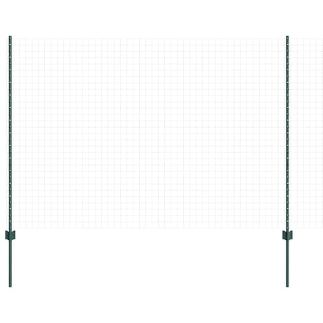 Vidaxl afrasteringspaal 11 pcs groen 150 cm staal