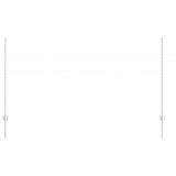 Vidaxl afrasteringspaal 11 pcs zilver 140 cm staal