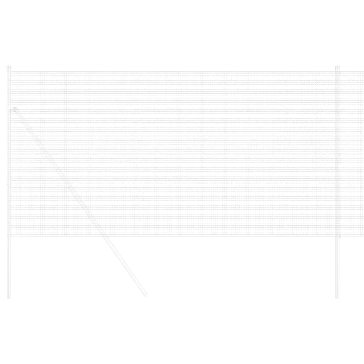 Vidaxl gelaste draadhek zilver 0.8 x 50 m